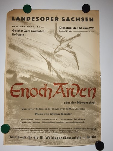 Plakat oper enoch arden - oper, "enoch