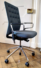 * Vitra ID Chair Trim Bürostuhl Chefsessel * Chrom Eisblau Rollen * Drehsessel *