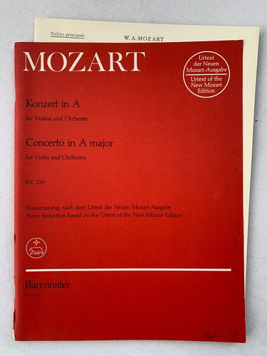 Noten mozart konzert in - in, a