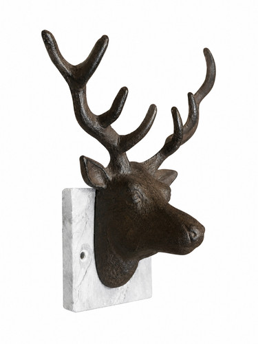Hirschkopf wanddeko gusseisen - hirschkopf,