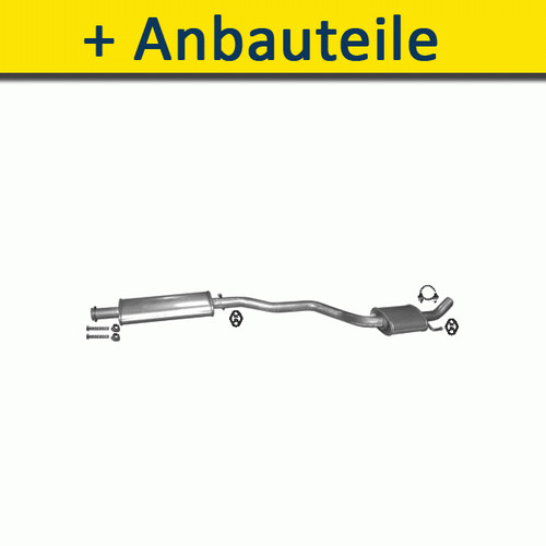 Mitteltopf auspuff für - für, alfa
