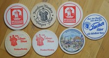 7 alte Bierdeckel aus