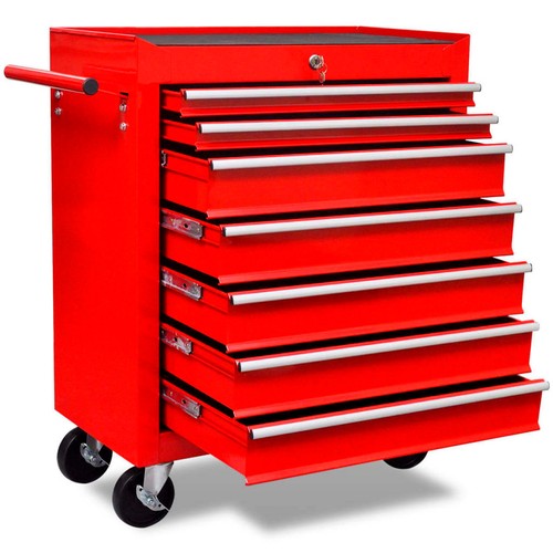 Roter werkstattwagen - roter,