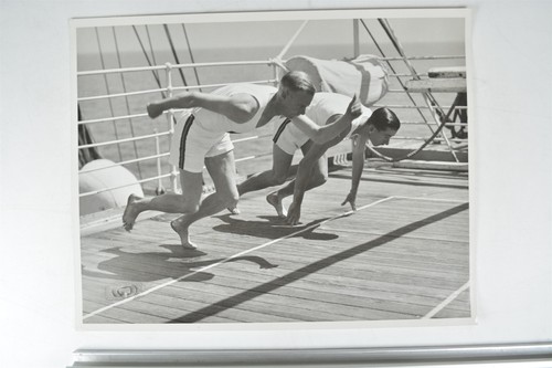 Athleten zug sprint - athleten, schiff