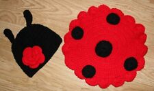 Baby Kostüm Fotoshooting gestrickt Marienkäfer