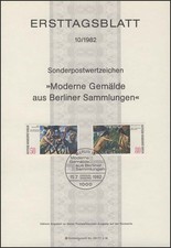 ETB 10/1982 Gemälde, Max Pechstein, Otto Mueller