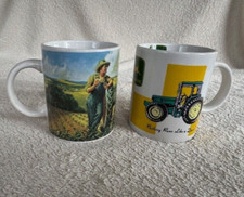 2 x John Deere Tasse Kaffeebecher Gibson "Nothing runs like a deer" TOP Zustand