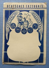 altes Weinetikett Musteretikett Etikett Wein Weinbrand Korn Schnaps Bier Hefe