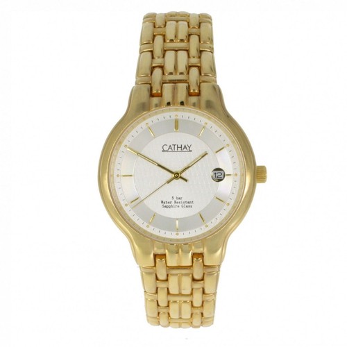 Cathay herrenuhr vergoldet mit - cathay,