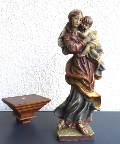 Madonna holz figur - madonna,