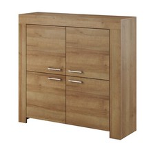 Kommode 120x117x34cm Highboard Schrank Wohnzimerschrank SKY 4 Türiger