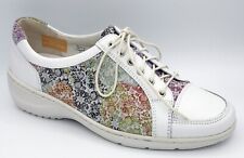  Waldläufer Schuhe Schnürschuhe weiß floral Weite K Neu 36 75 6 5 457/1