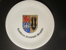 Porzellan Wandteller Landkreis