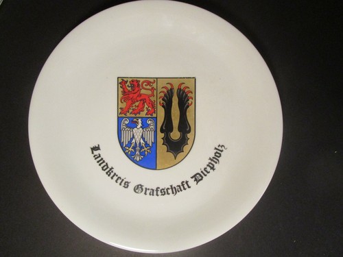 Porzellan wandteller landkreis - porzellan,