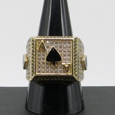 585/-er Gold - Ass Siegelring Herrenring mit Zirkonia - Gr.62 - ca.10.45gr.