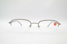 Vintage Das Monokel OU 31-595-01 Silber Blau Halbrand Brille Brillengestell NOS