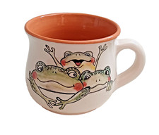 Ungarn Keramik Frosch Tasse