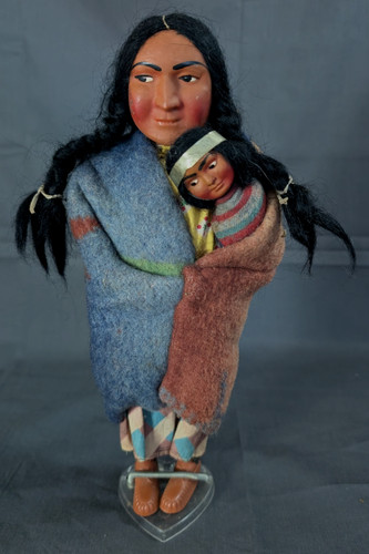Vintage indianer skookum puppe - vintage,