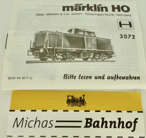 Märklin 3072 anleitung 372 - 3072, 68