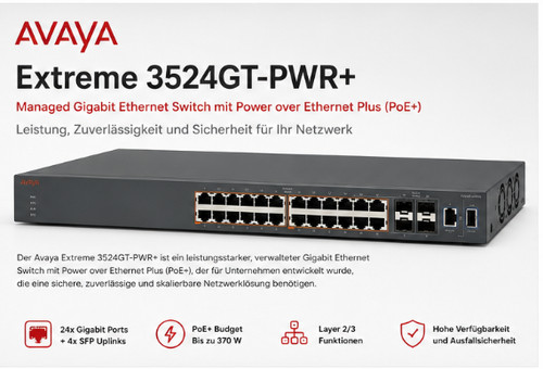 Switch avaya ers - switch, 3524gt-pwr+