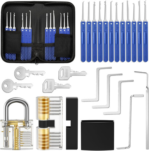 Lockpicking set teiliges - lockpicking, 17-teiliges