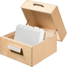 HAN 505 Karteikasten Naturholz