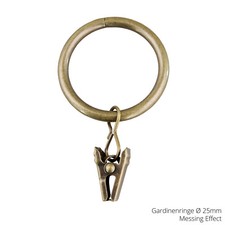 Gardinenringe mit Klammern Gardinen Ringe für ROLLMAXXX Gardinienstange