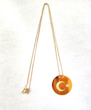 SET Ankerkette + Ayyildiz Anhänger Mond Stern vergoldet Silber 925  (2853)