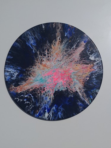 Handarbeit gemälde fluid art - handarbeit,