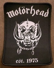 Motörhead Lemmy Kilmister est. 1975 Metal Rock Patch Ca. 7,5x10cm Schwarz Weiß