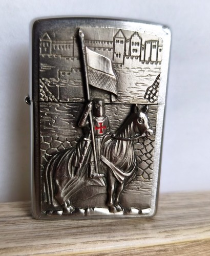 Zippo lighter knights templar - zippo,