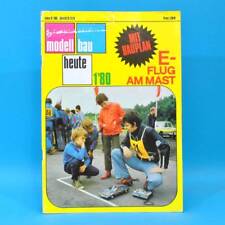 Modellbau heute 1/1980 GST DDR Flugmodell Schiffsmodell Bauplan Elektroflugmobil