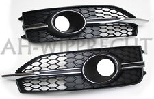 Original Audi A7 S7 4G Grill Gitter Stoßstange Chromgrill Chrom Leiste V8 2x OEM