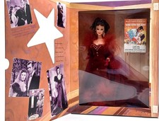1994 Hollywood Legends Barbie Puppe: Scarlett O'Hara in Red Dress / Mattel 12815