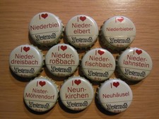 10 x Kronkorken Hachenburger WW Bräu gebraucht Westerwald Bräu ohne Wappen