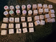 Stempel Set Tiere Holzstempel Zootiere Kinder