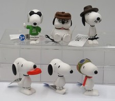 6-er Set Schleich Snoopy 22001 22002 22003 22050 22051 22054, Pilot Joe Cool ...