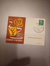 Alte Ak Ganzsache 700 Jahre Forst Lausitz 1965 