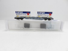(RBT872) Fleischmann 825209 Containertragwagen "cargo" SBB, DC, N, OVP