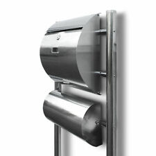 Briefkasten mit Ständer und separater Zeitungsrolle Edelstahl MS-11385 Bituxx®