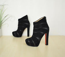 edle Fersengold Plateau High Heel Stiefeletten Gr. 38