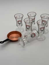 Friesengeist 6 Shotgläser & 1 Löschpfanne Pinchen Kurze Glas Gläser