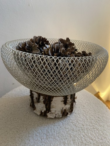 Deko obst korb - holz, metall