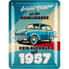 Blechschild TRABANT, DDR