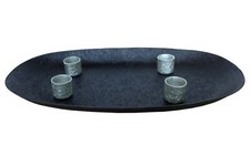 Tablett mit Stabkerzenhalter