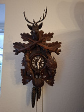 Schwarzwälder Kuckucksuhr 33cm NEU  Jagdstück Motiv Black Forest Cuckoo clock