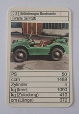 Porsche - Geländewagen Bundeswehr 597/1500 - C3 - Einzelkarte - Quartett  (4)