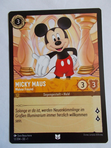 Disney lorcana karte das erste - das,