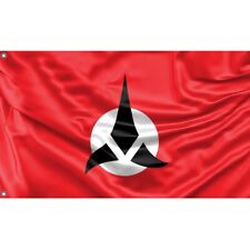 Star Trek Inspired Klingon Flagge,Fahne Unikales Design, 90x150 cm, Herg. in EU
