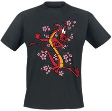 Mulan T-Shirt Herren Mushu schwarz Disney, Drachen, Fan-Merch, Filme